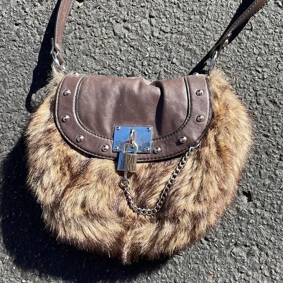 Nine West Faux Fur Purse - Picture 2 of 3